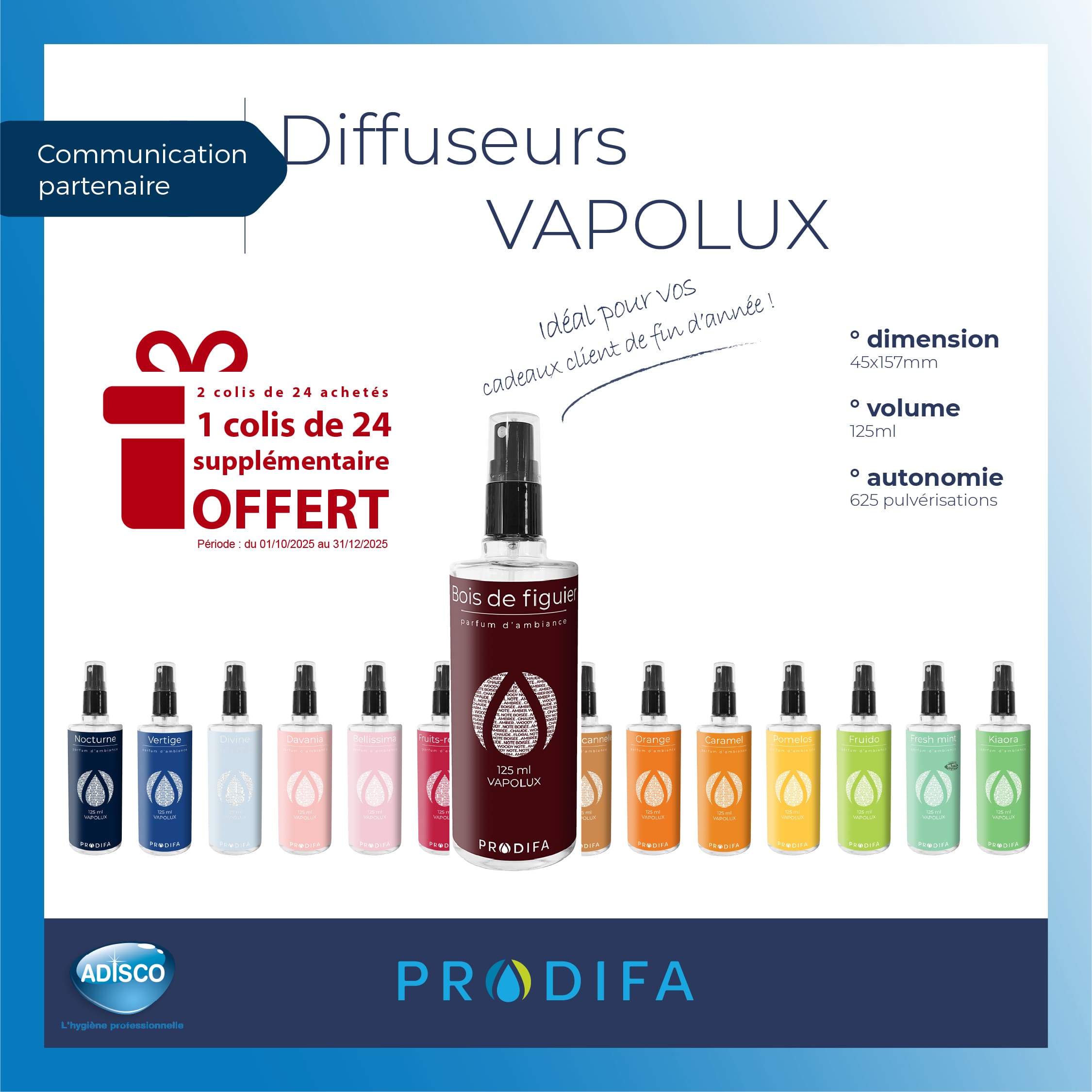 2 colis de 24 achetés = 1 colis de 24 supplémentaire OFFERT !