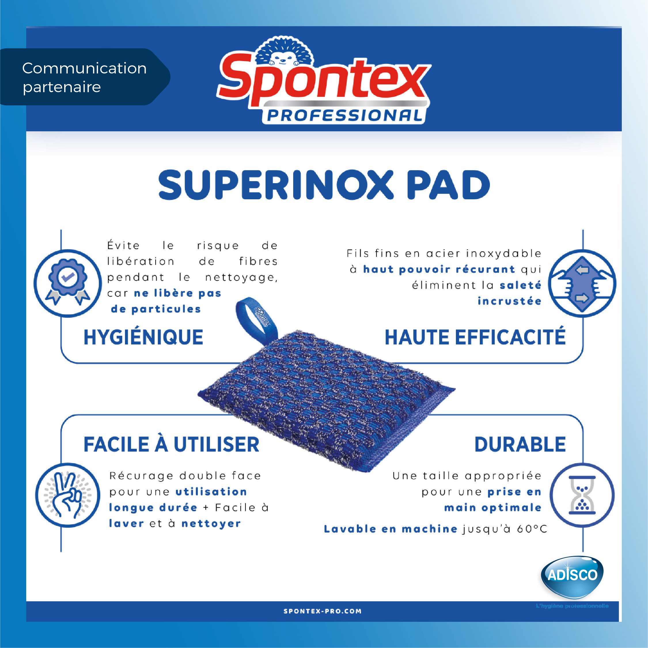 Découvrez notre tampon Superinox PAD
