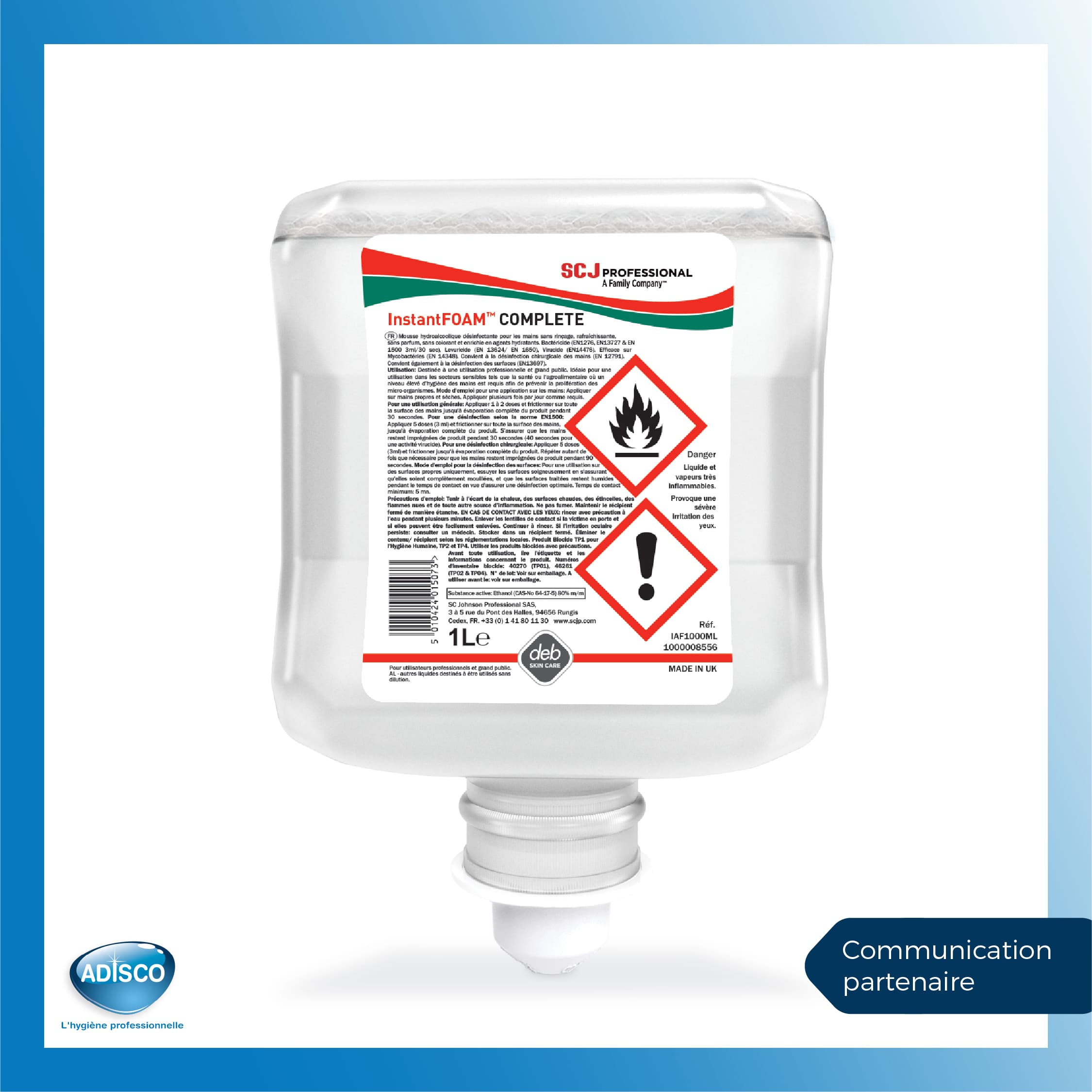     InstantFOAM™ Complete : la mousse désinfectante efficace, douce et sans compromis   